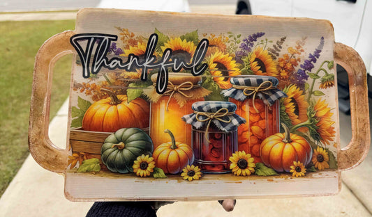 Harvest Tray | Decorative Cutting Board – 15" x 8.5"