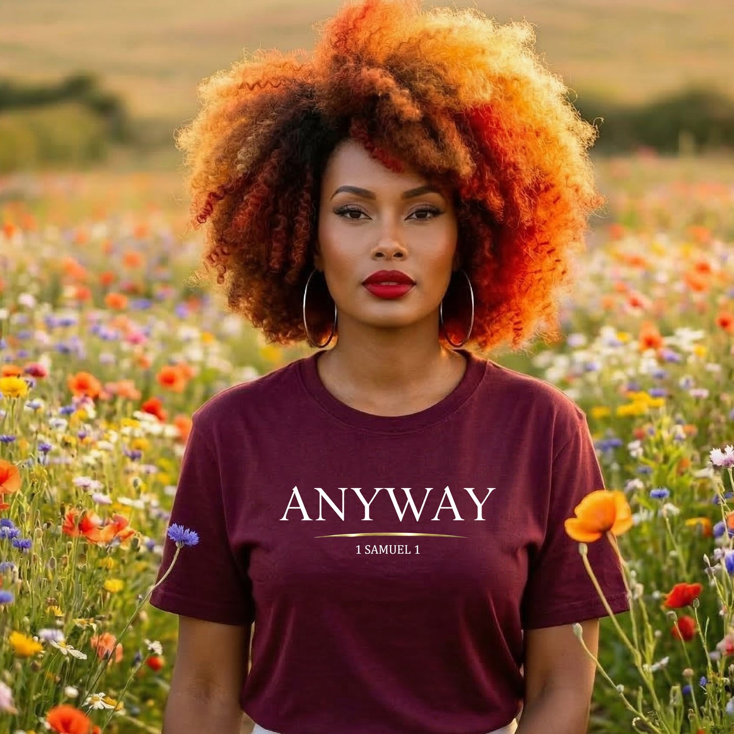 Anyway. – Faith Over Feelings Tee | 1 Samuel 1 | Christian Shirt | Bella Canvas Unisex Tee | Hannah Bible Story Shirt