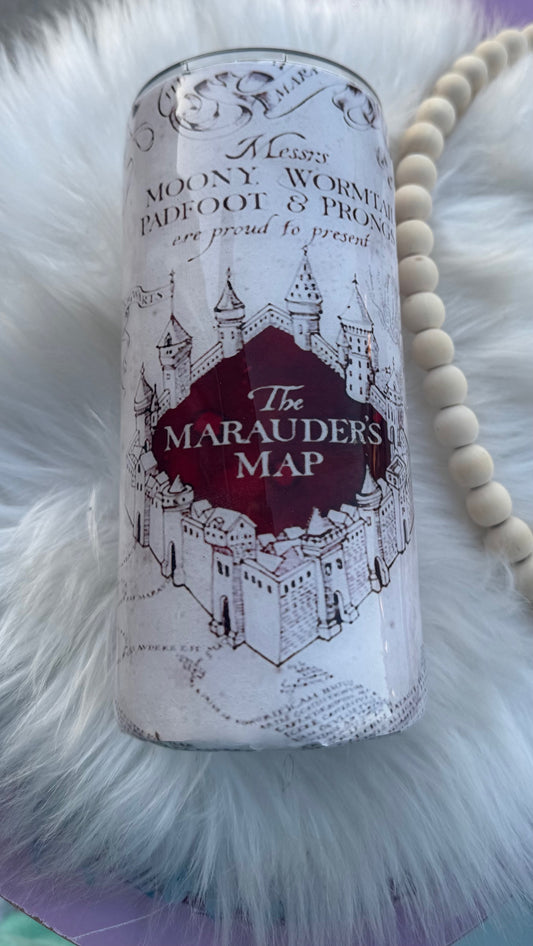 Magical Marauder Map Design with Hidden Footsteps