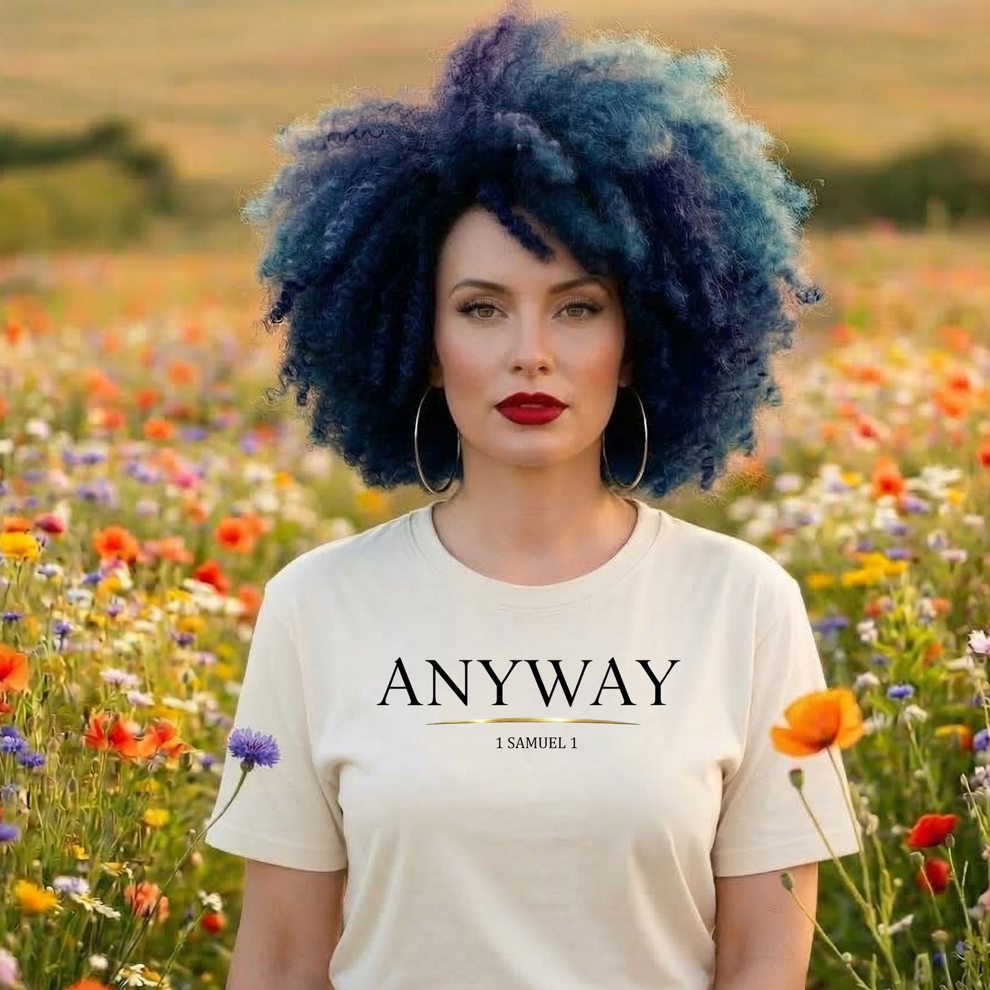 Anyway. – Faith Over Feelings Tee | 1 Samuel 1 | Christian Shirt | Bella Canvas Unisex Tee | Hannah Bible Story Shirt