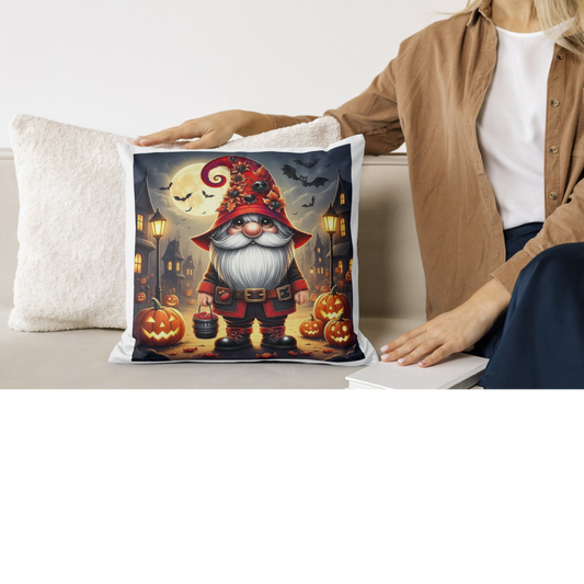 Halloween Gnome Digital Download | Trick-or-Treat Gnome Clipart | Spooky Pumpkin Jack-O-Lantern Fall Decor PNG