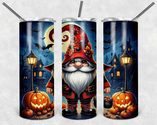 Halloween Gnome Digital Download | Trick-or-Treat Gnome Clipart | Spooky Pumpkin Jack-O-Lantern Fall Decor PNG
